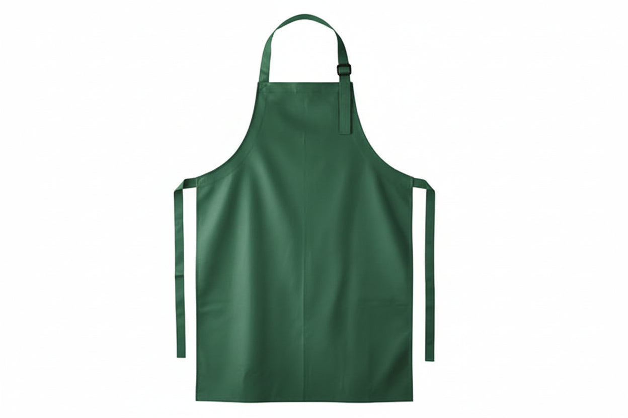 Grembiule di colore verde impermeabile